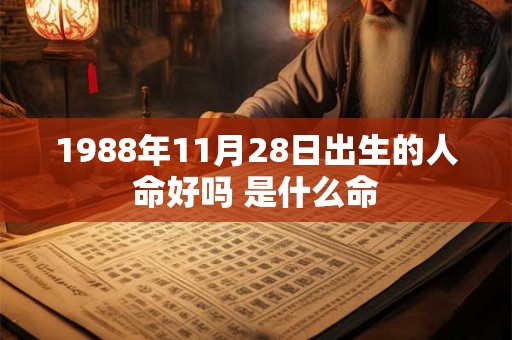 1988年11月28日出生的人命好吗 是什么命