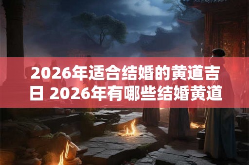 2026年适合结婚的黄道吉日 2026年有哪些结婚黄道吉日