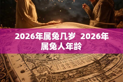 2026年属兔几岁  2026年属兔人年龄