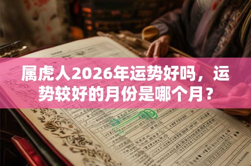 属虎人2026年运势好吗，运势较好的月份是哪个月？