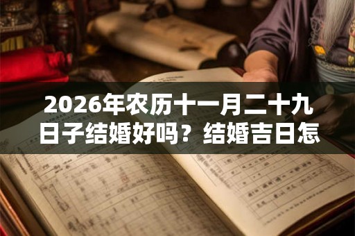2026年农历十一月二十九日子结婚好吗？结婚吉日怎么选择？
