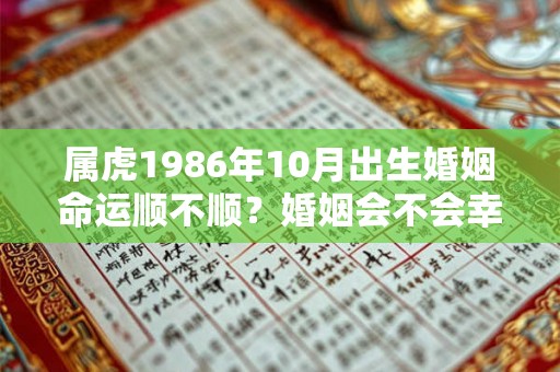 属虎1986年10月出生婚姻命运顺不顺?婚姻会不会幸福? 属虎1986年10月出生婚姻命运顺不顺?婚姻会不会幸福?