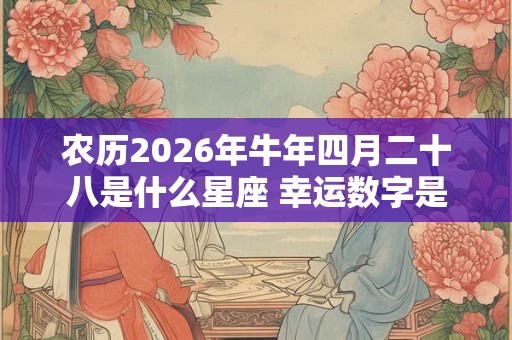 农历2026年牛年四月二十八是什么星座 幸运数字是什么