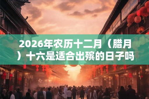 2026年农历十二月（腊月）十六是适合出殡的日子吗？