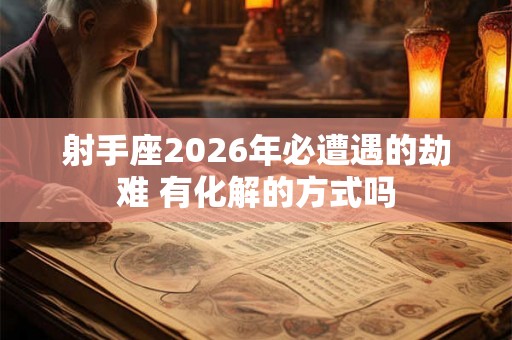 射手座2026年必遭遇的劫难 有化解的方式吗 射手座2026年必遭遇的劫难 有化解的方式吗