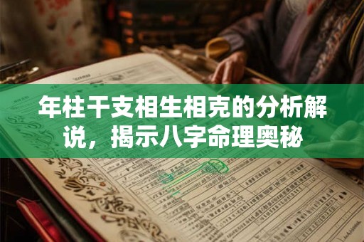 年柱干支相生相克的分析解说，揭示八字命理奥秘