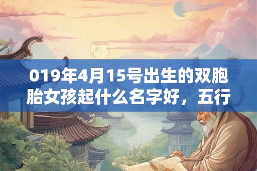 019年4月15号出生的双胞胎女孩起什么名字好，五行属什么