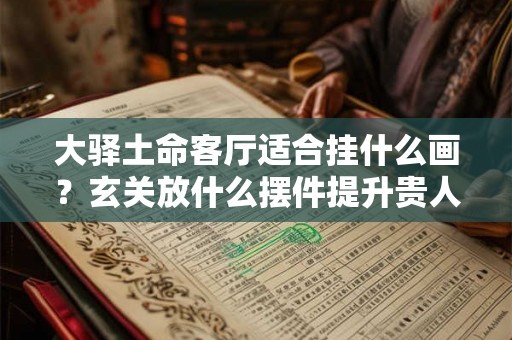 大驿土命客厅适合挂什么画？玄关放什么摆件提升贵人运？