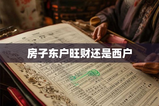 房子东户旺财还是西户