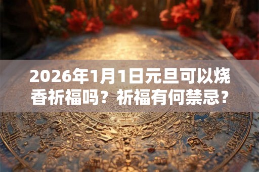 2026年1月1日元旦可以烧香祈福吗？祈福有何禁忌？