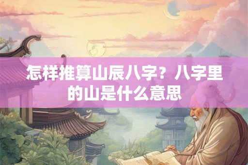 怎样推算山辰八字？八字里的山是什么意思