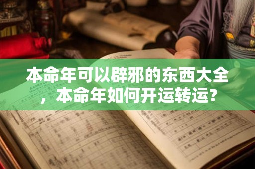 本命年可以辟邪的东西大全，本命年如何开运转运？