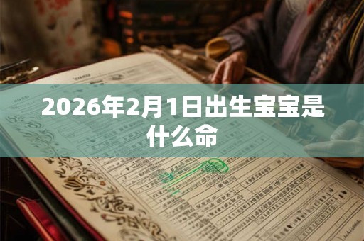 2026年2月1日出生宝宝是什么命 2026年2月1日出生宝宝是什么命