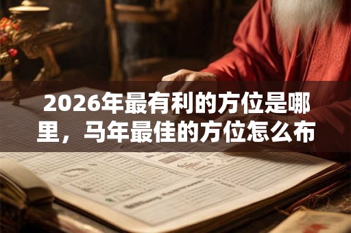2026年最有利的方位是哪里，马年最佳的方位怎么布置