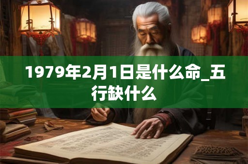 1979年2月1日是什么命_五行缺什么