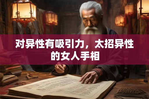 对异性有吸引力，太招异性的女人手相