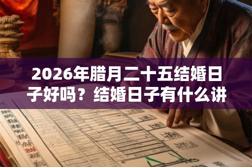 2026年腊月二十五结婚日子好吗?结婚日子有什么讲究? 2026年腊月二十五结婚日子好吗?结婚日子有什么讲究?
