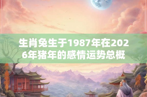 生肖兔生于1987年在2026年猪年的感情运势总概