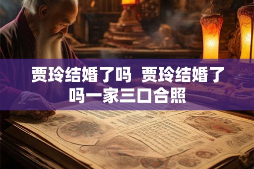 贾玲结婚了吗  贾玲结婚了吗一家三口合照