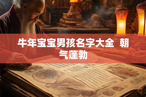 牛年宝宝男孩名字大全 朝气蓬勃 牛年宝宝男孩名字大全 朝气蓬勃