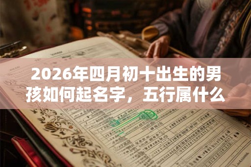 2026年四月初十出生的男孩如何起名字,五行属什么 2026年四月初十出生的男孩如何起名字,五行属什么