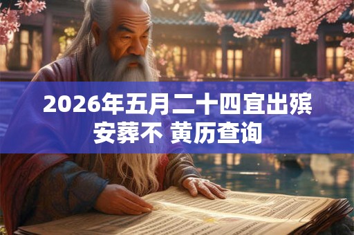 2026年五月二十四宜出殡安葬不 黄历查询