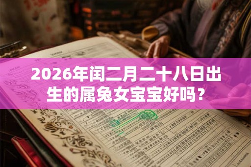 2026年闰二月二十八日出生的属兔女宝宝好吗？