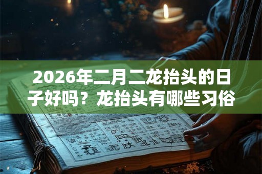 2026年二月二龙抬头的日子好吗？龙抬头有哪些习俗习惯？