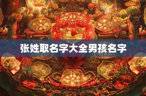 张姓取名字大全男孩名字