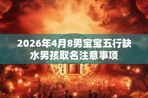 2026年4月8男宝宝五行缺水男孩取名注意事项