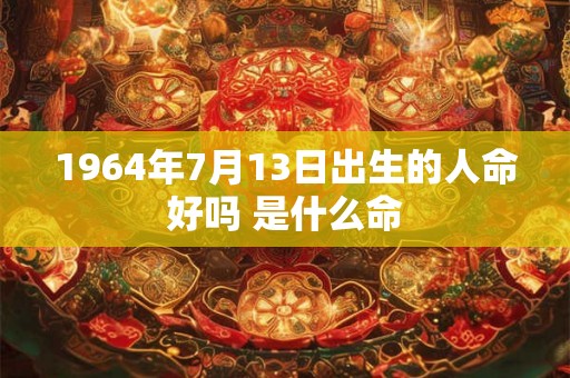 1964年7月13日出生的人命好吗 是什么命