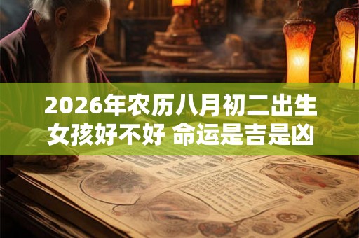 2026年农历八月初二出生女孩好不好 命运是吉是凶