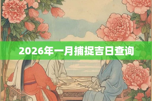 2026年一月捕捉吉日查询