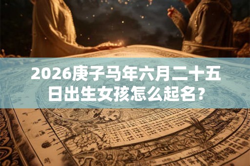 2026庚子马年六月二十五日出生女孩怎么起名？