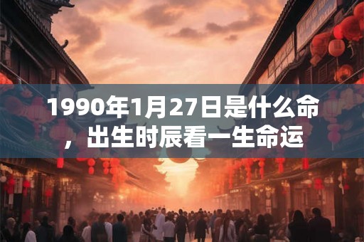1990年1月27日是什么命,出生时辰看一生命运 1990年1月27日是什么命,出生时辰看一生命运