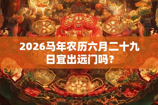 2026马年农历六月二十九日宜出远门吗? 2026马年农历六月二十九日宜出远门吗?