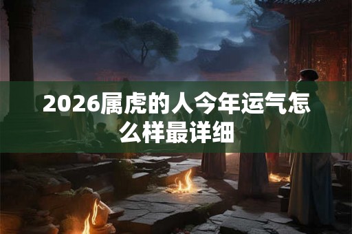 2026属虎的人今年运气怎么样最详细