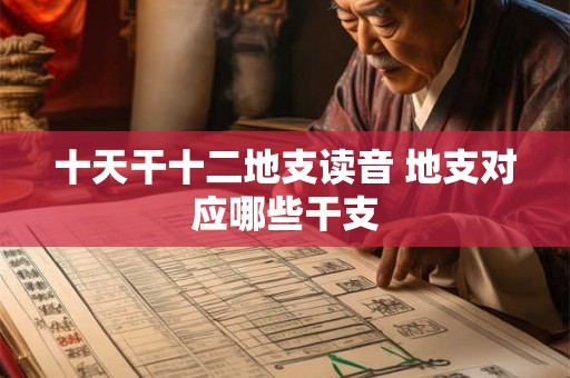 十天干十二地支读音 地支对应哪些干支