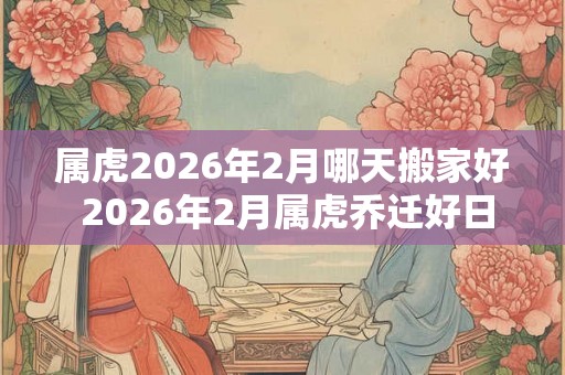 属虎2026年2月哪天搬家好 2026年2月属虎乔迁好日子
