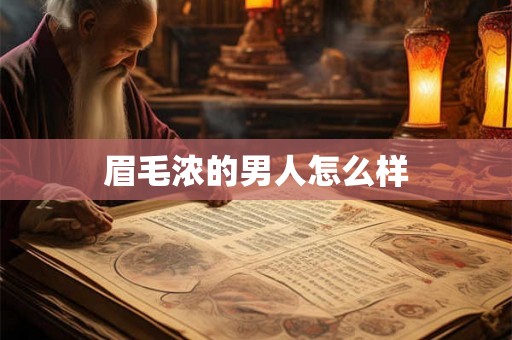 眉毛浓的男人怎么样