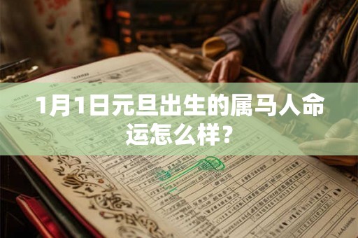 1月1日元旦出生的属马人命运怎么样？