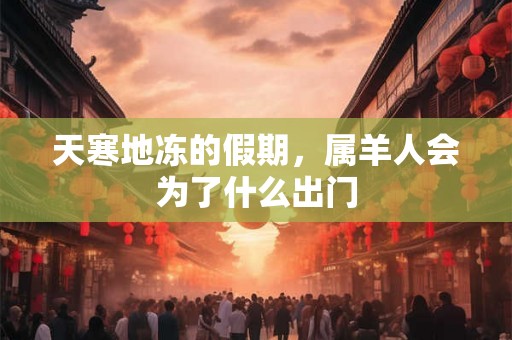 天寒地冻的假期，属羊人会为了什么出门