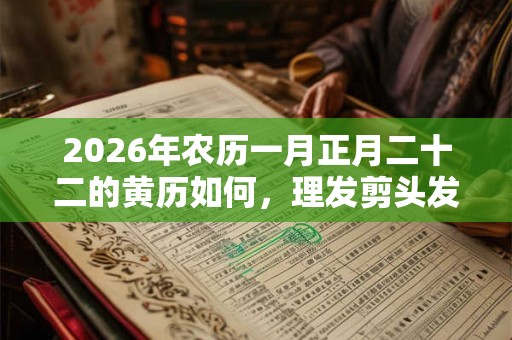 2026年农历一月正月二十二的黄历如何，理发剪头发好吗？