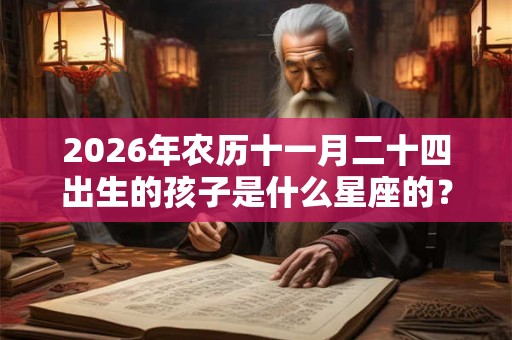 2026年农历十一月二十四出生的孩子是什么星座的？