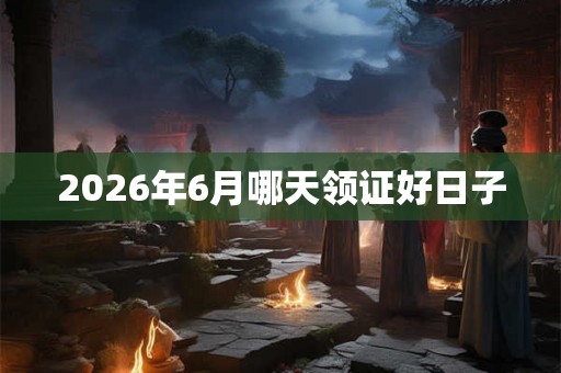 2026年6月哪天领证好日子 2026年6月哪天领证好日子