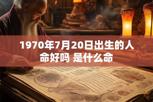 1970年7月20日出生的人命好吗 是什么命 1970年7月20日出生的人命好吗 是什么命