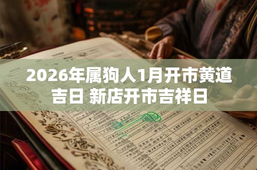 2026年属狗人1月开市黄道吉日 新店开市吉祥日 2026年属狗人1月开市黄道吉日 新店开市吉祥日