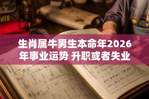 生肖属牛男生本命年2026年事业运势 升职或者失业