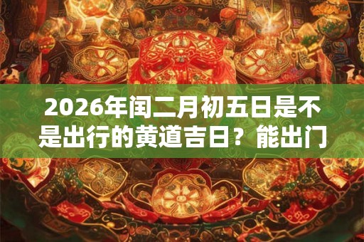 2026年闰二月初五日是不是出行的黄道吉日？能出门吗