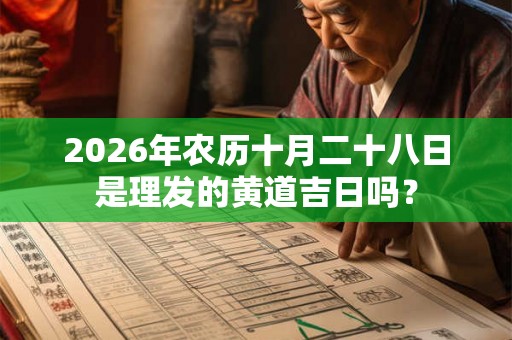 2026年农历十月二十八日是理发的黄道吉日吗？